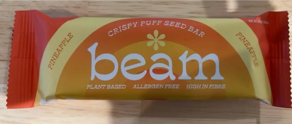 Crispy puff seed bar pineapple