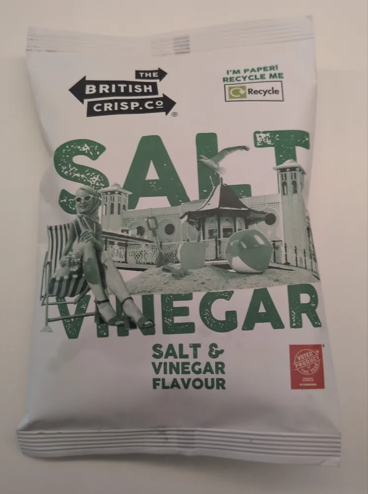 Salt and vinegar flavour Crisps
