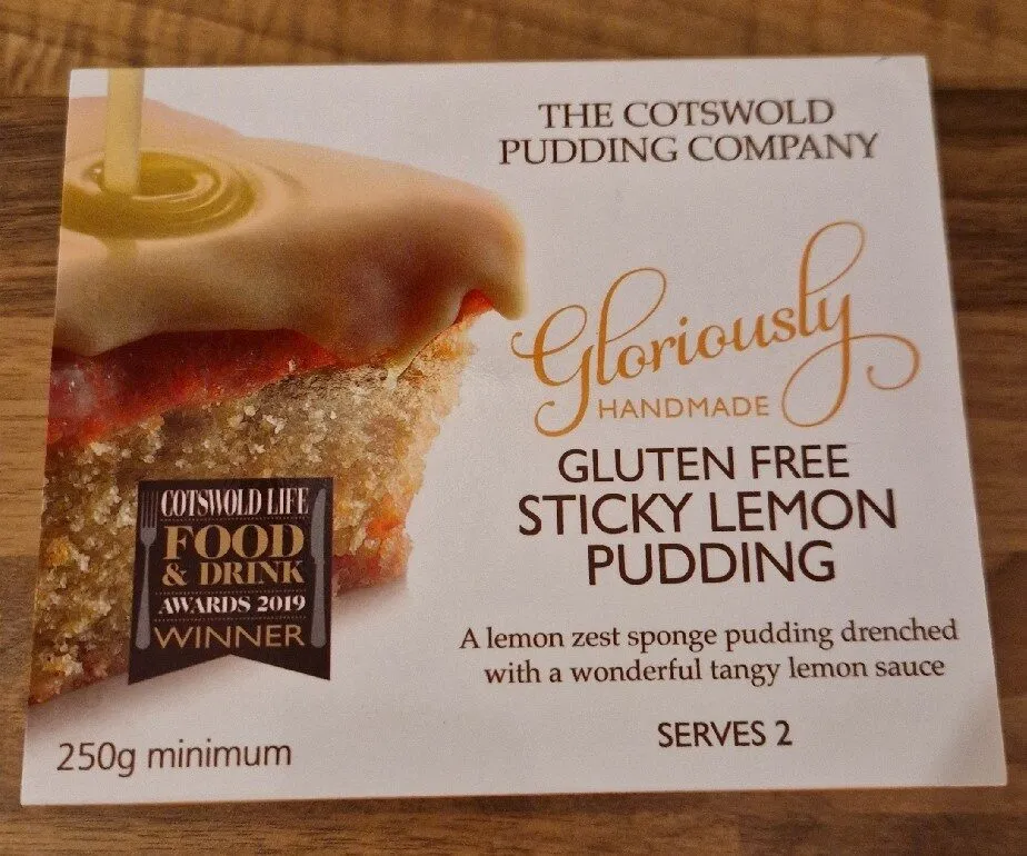 Gluten Free Sticky Lemon Pudding