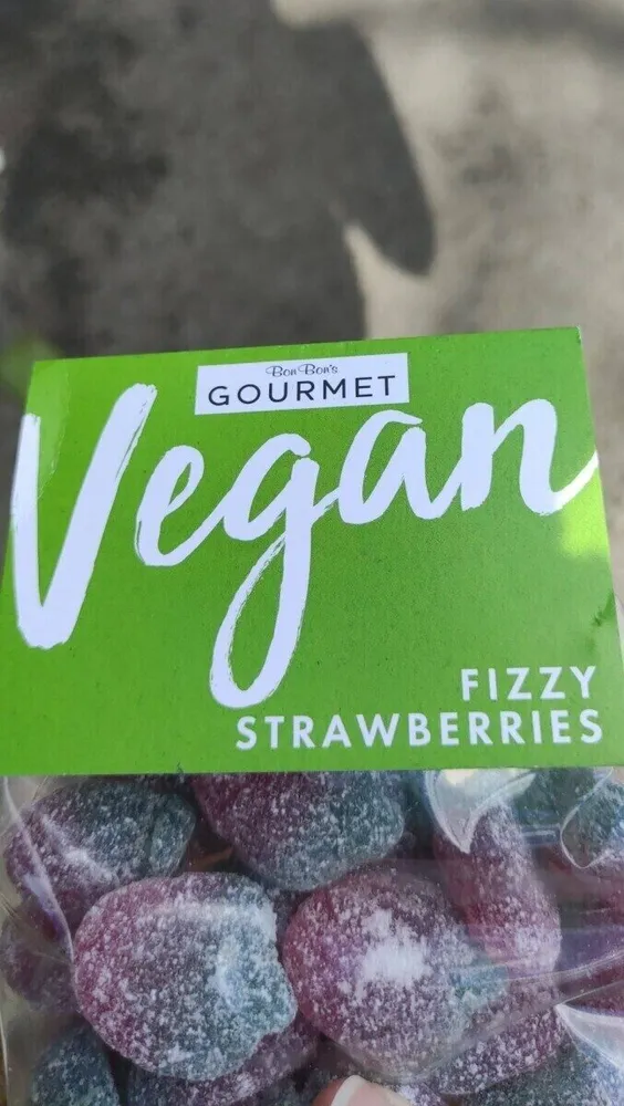 Vegan Fizzy Strawberries