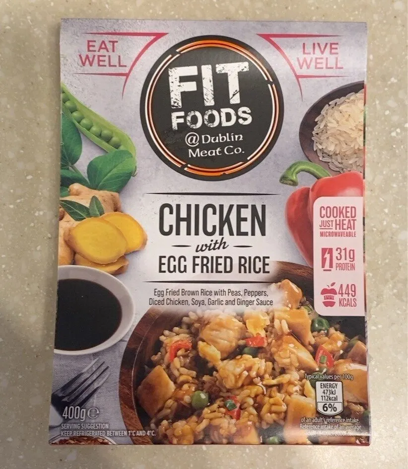 Chicken with egg fried rice