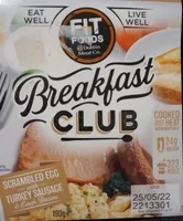 Breakfast scrambled egg turkey sausage bacon