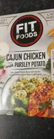 Cajun chicken with parsley potato