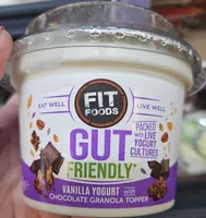 Fit food vanilla yogurt with granola