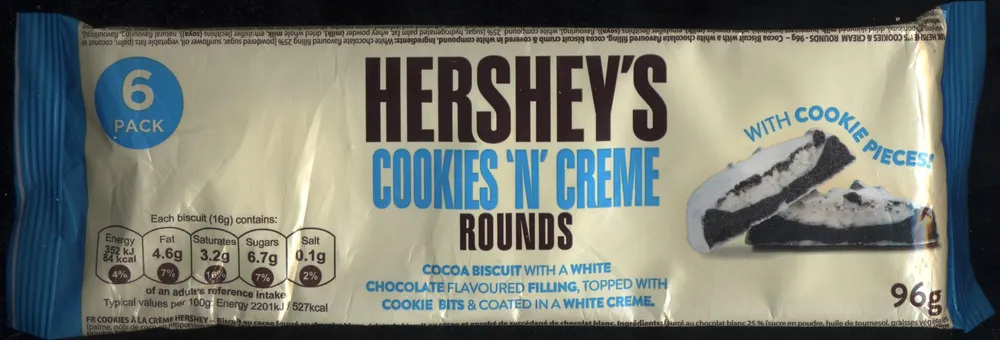 COOKIES A LA CRÈME HERSHEY
