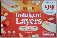 indulgent layers salted caramel and peanut bars