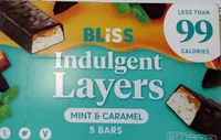 Indulgent layers mint and caramel