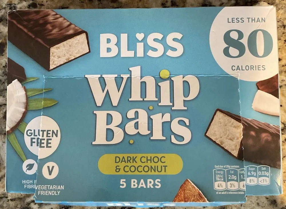 Dark Choc & Coconut Whip Bars
