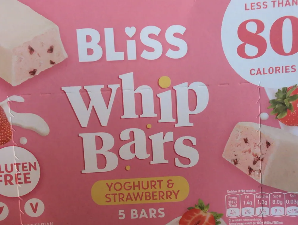 Whip Bars Yoghurt & Strawberry