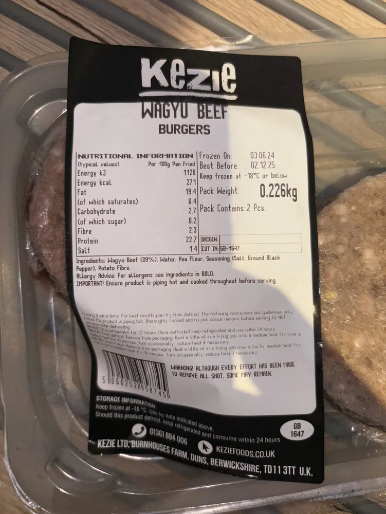 Wagyu Beef Burgers