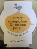 Mango, lime & coconut posset