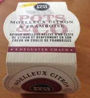 Dessert moelleux citron/framboise Pots & Co