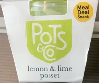 Lemon and lime posset
