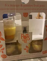 Mango & passion fruit pots