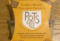 Golden blonde chocolate ganache