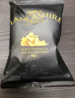 Lancashire Crisps Black Pudding & English Mustard