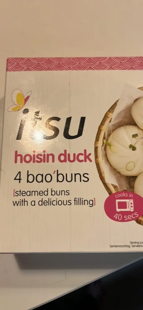 hoisin duck 4 bao'buns