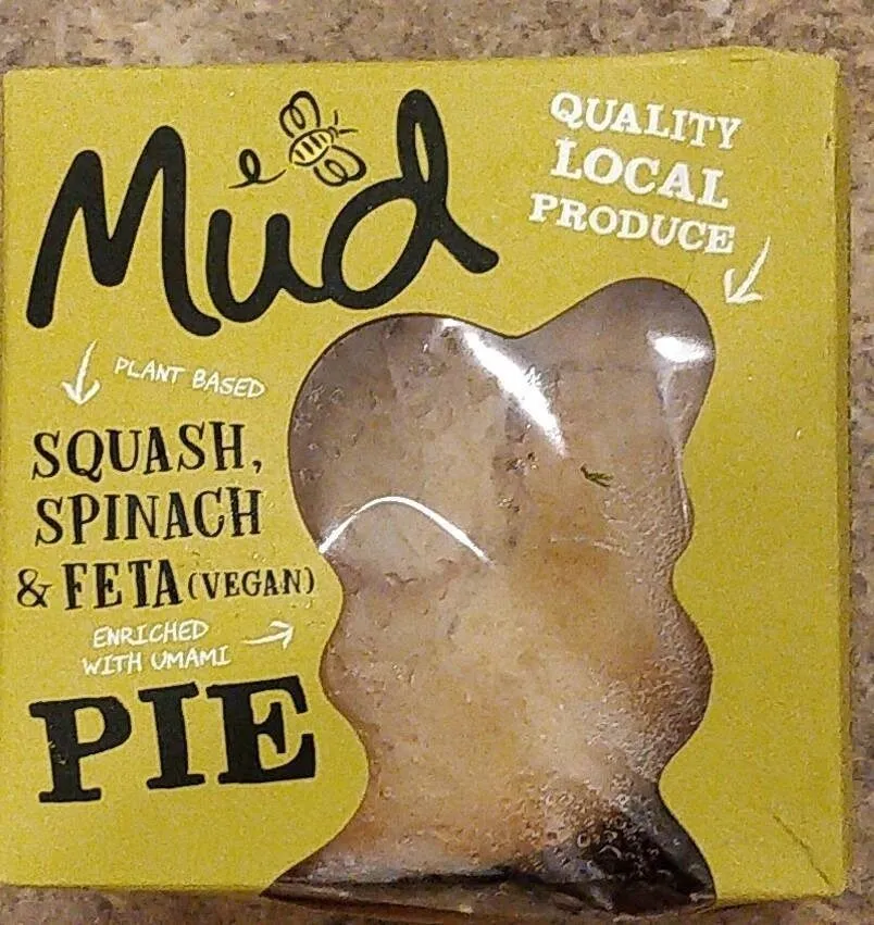 Squash  spinach and feta pie vegan