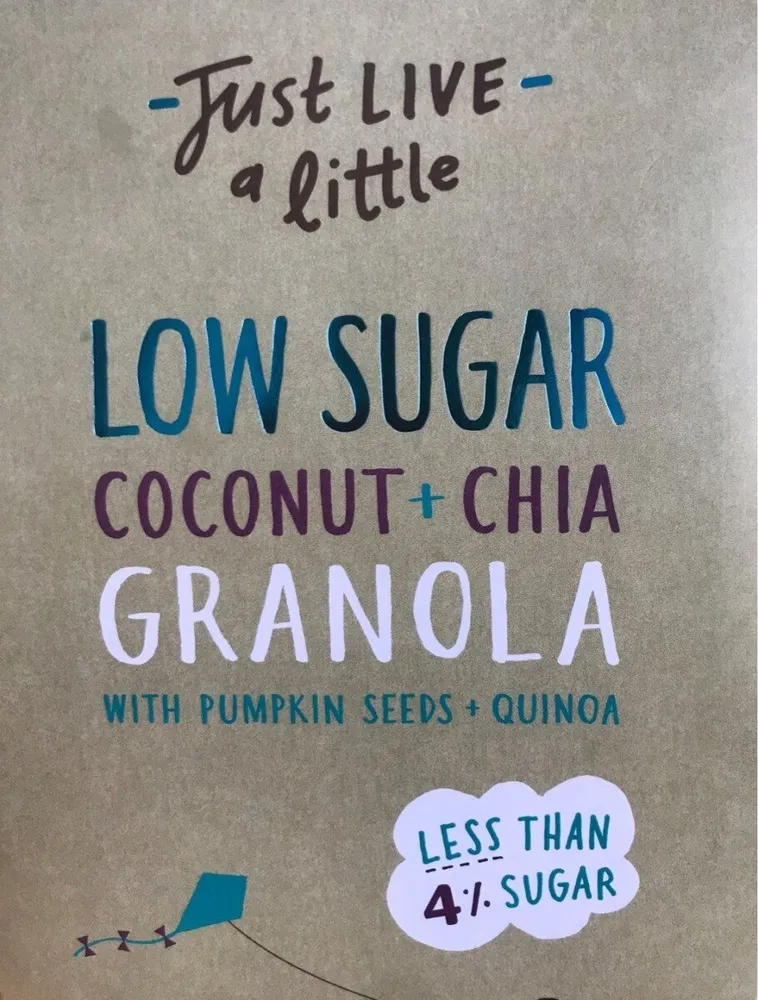 Low sugar coconut   chia granola