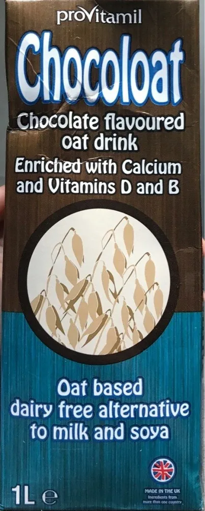 Chocolate flavoured oat drink