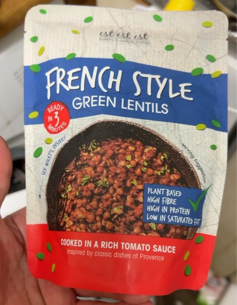French style green lentils