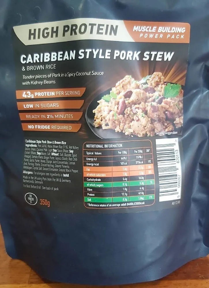 Caribbean style pork stew