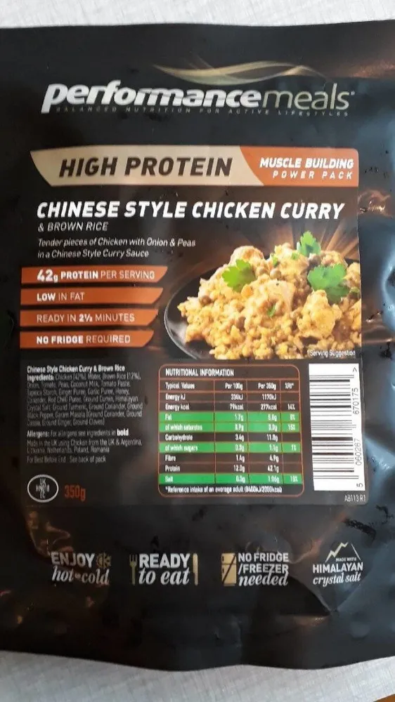 High Protein Chinese Style Chicken Curry