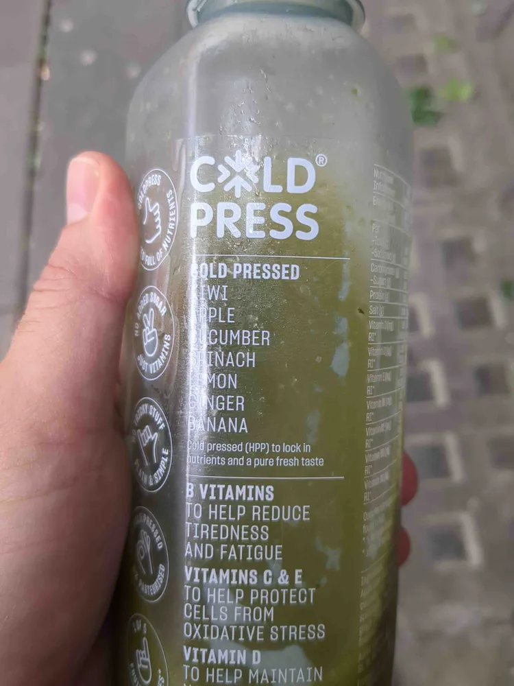 Kiwi Apple Cucumber Spinach Lemon Ginger