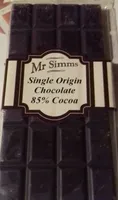 Single origin chocolate 85% cocoa
