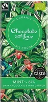 Love Organic Fairtrade - Mint 67% Dark Chocolate Mint -