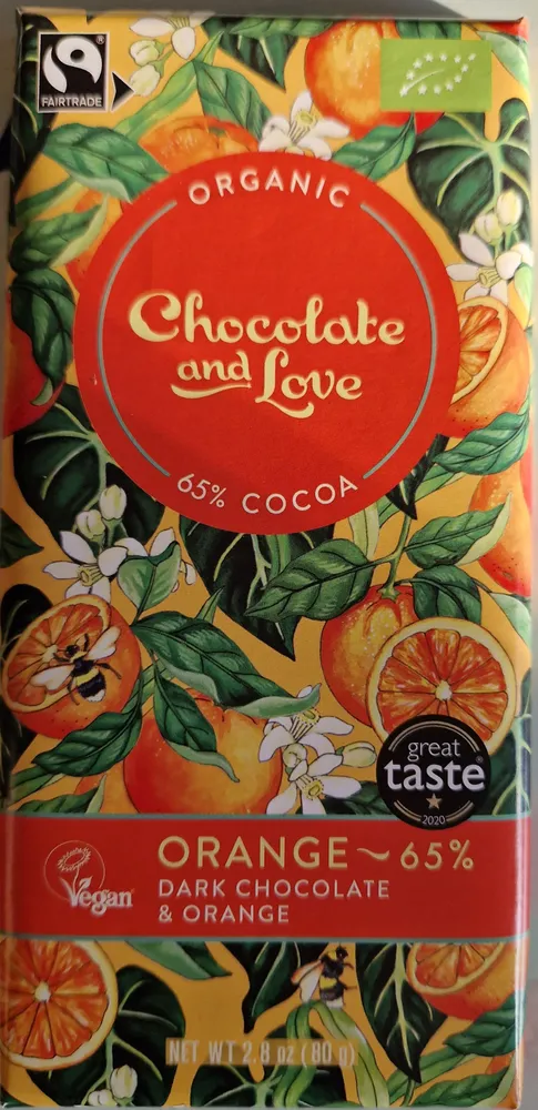 organic Orange chocolate