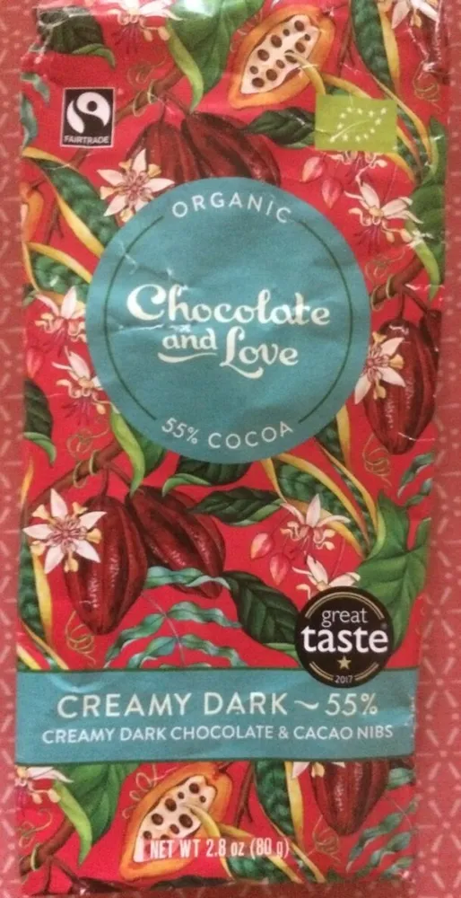 Creamy Dark 55% & cacao nibs