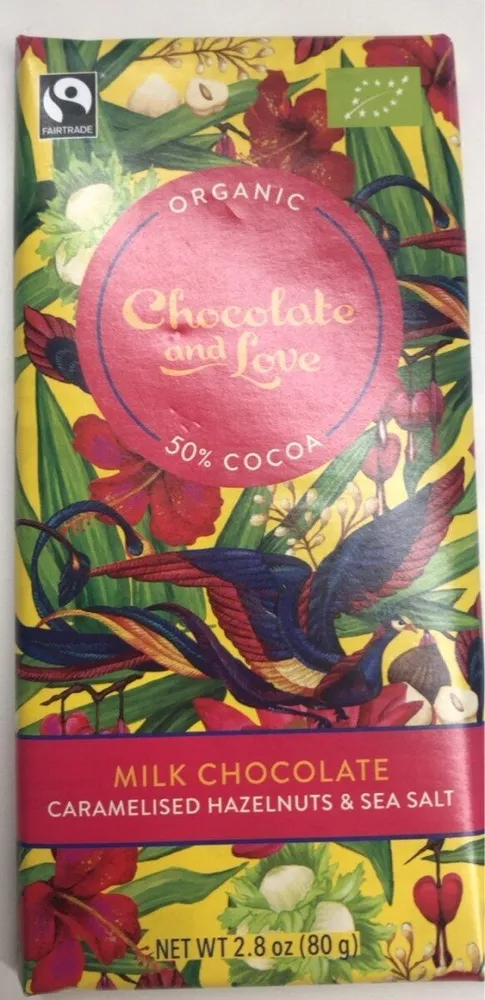 Milk chocolate hazelnuts sea salt 50%