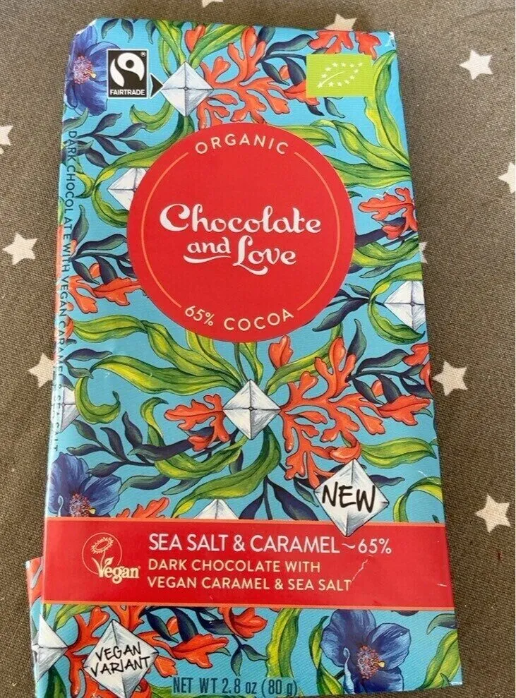 Dark chocolate caramel seal salt