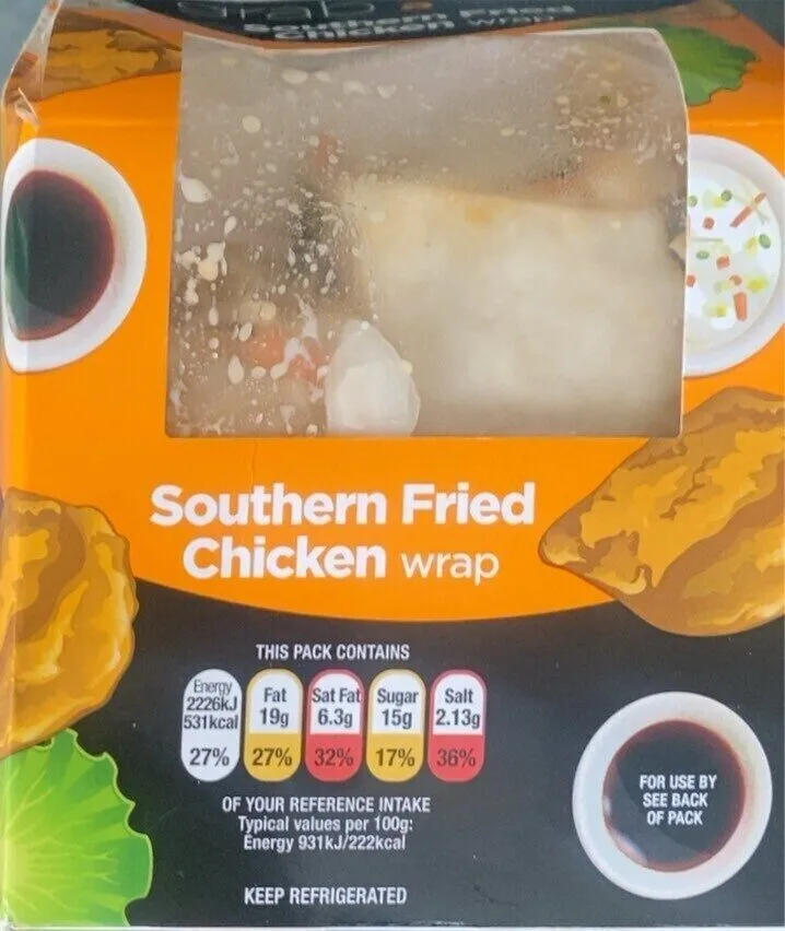 Southern Fried Chicken Wrap