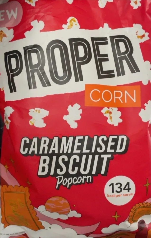 Caramelised biscuit popcorn