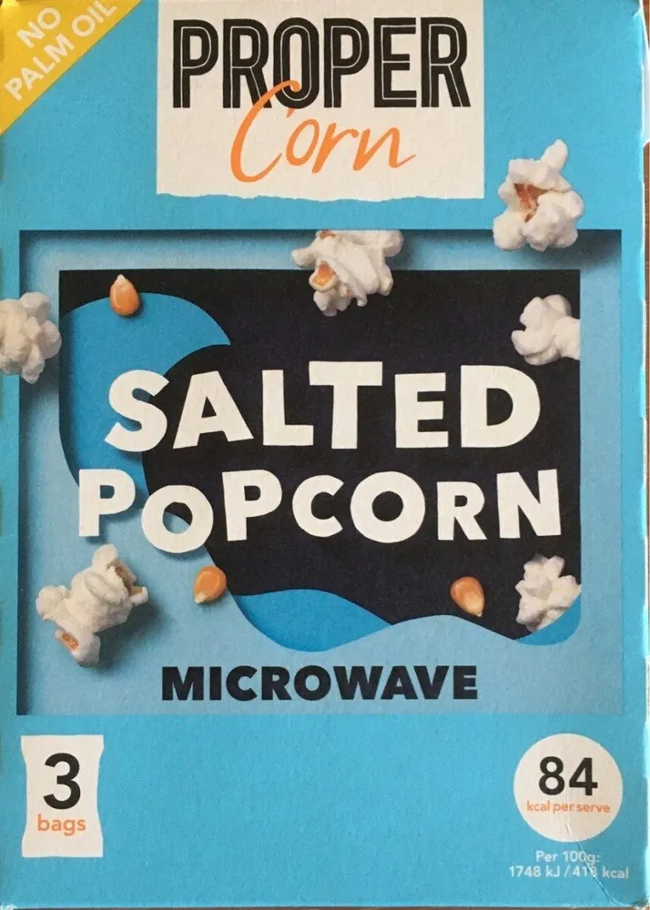 Salted popcorn