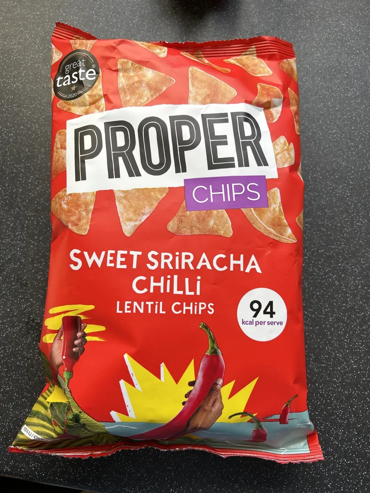 Sweet Sriracha Chilli Lentil Crisps