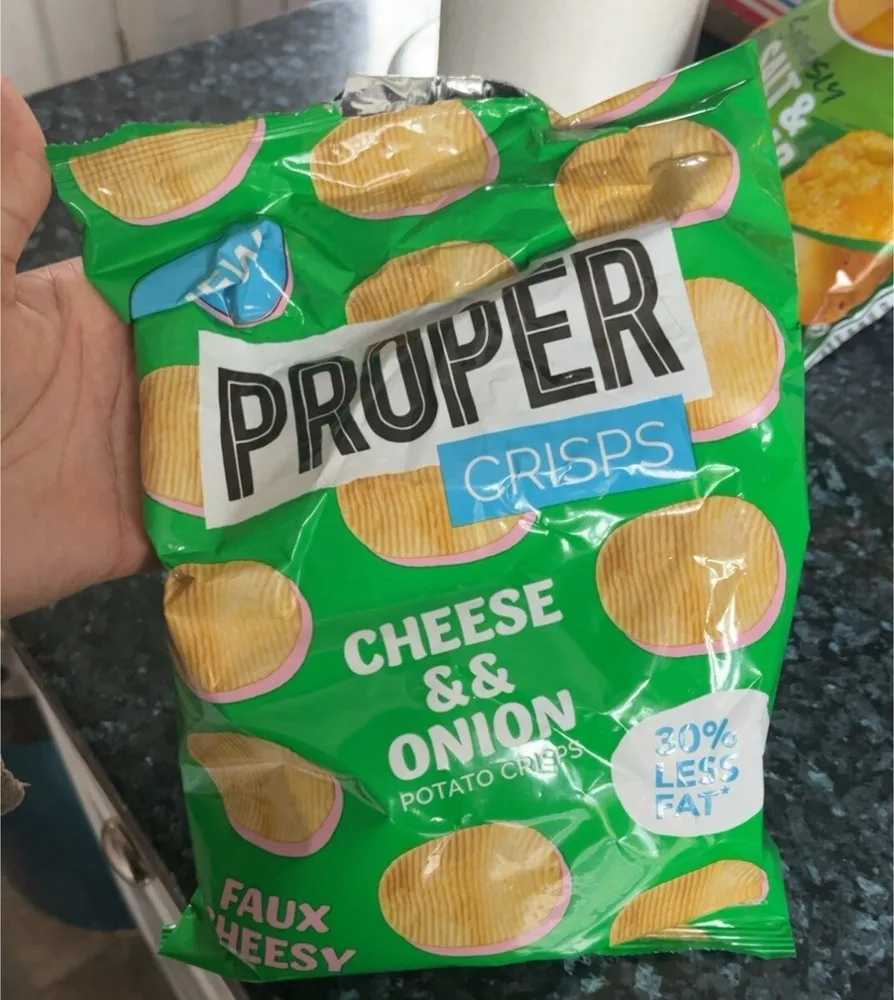 Cheese & Onion Potato Crisps