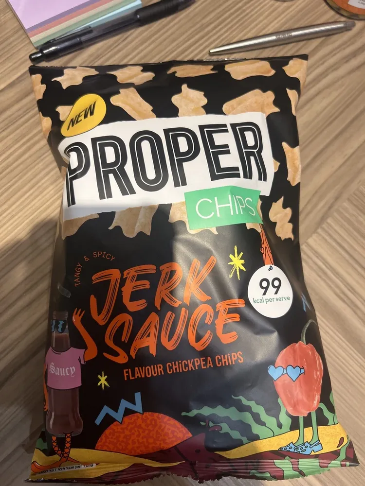 Jerk Sauce Flavour Chickpea Chips