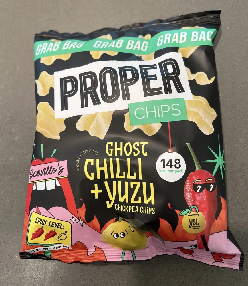 Ghost Chilli + Yuzu Chickpea Chips