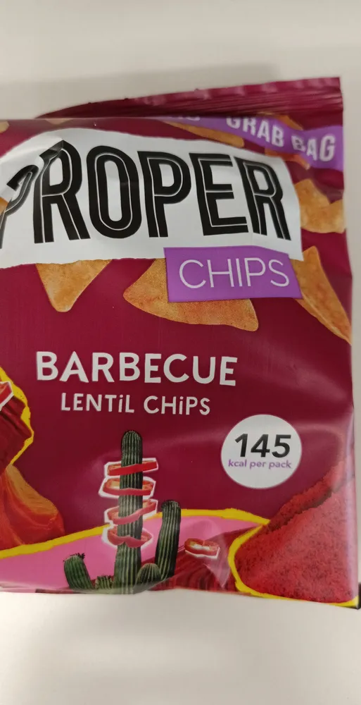 Barbecue Lentil Chips