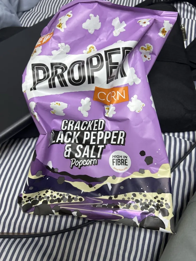 Cracked Black Pepper And Salt Popcorn