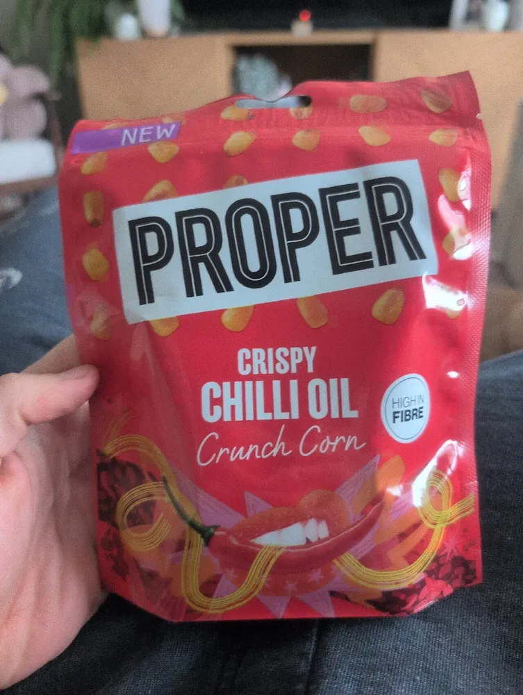 NEW PROPER CRISPY CHILLI OIL Crunch Corn HIG FIB T