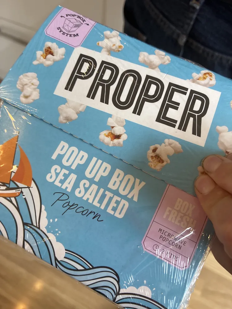 Pop Up Box Sea Salted Popcorn