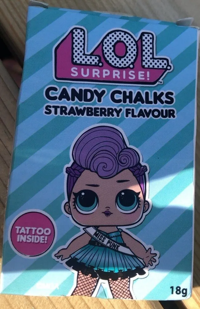 Candy chalk strawberry flavour