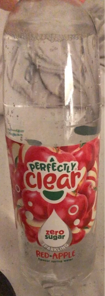 red apple flavour spring water