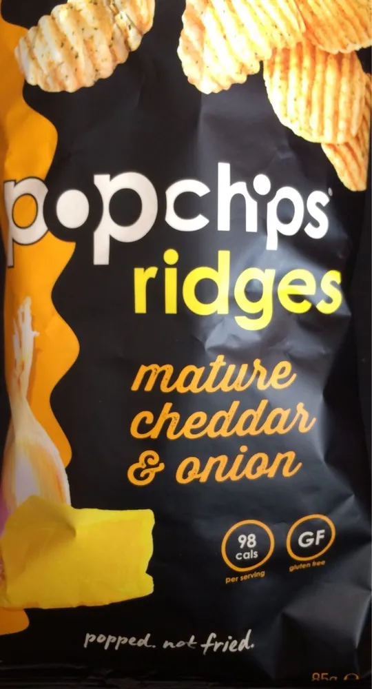 Popchips Ridges Mature Cheddar & Onion