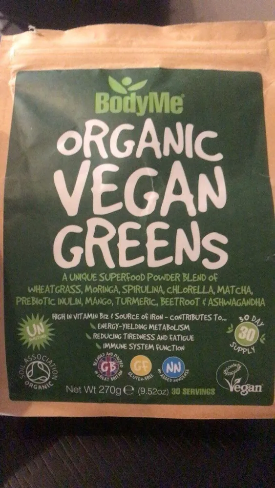 organic vegan greens