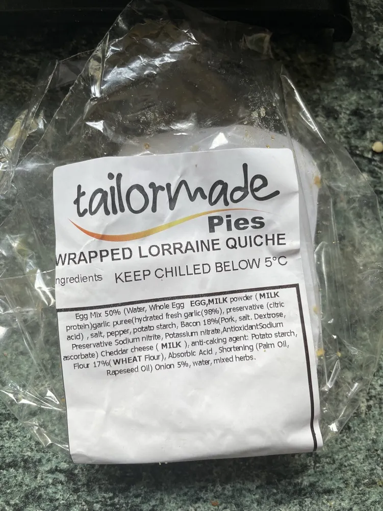 Wrapped Lorraine Quiche